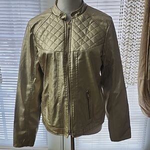Miss Lili Metallic Leather Jacket